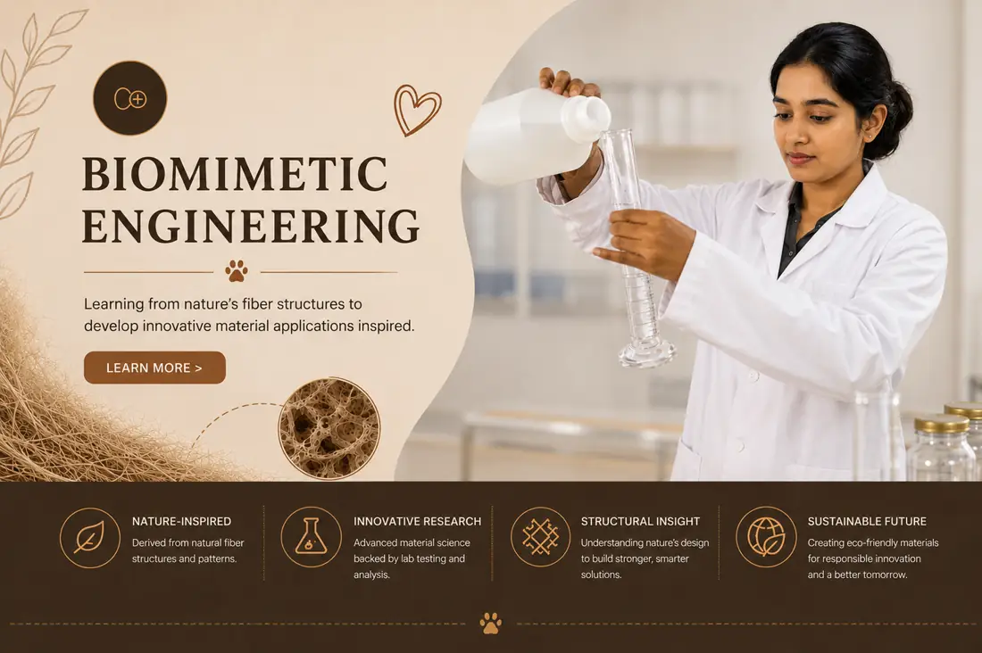 Biomimetic engineering coconut fiber material research